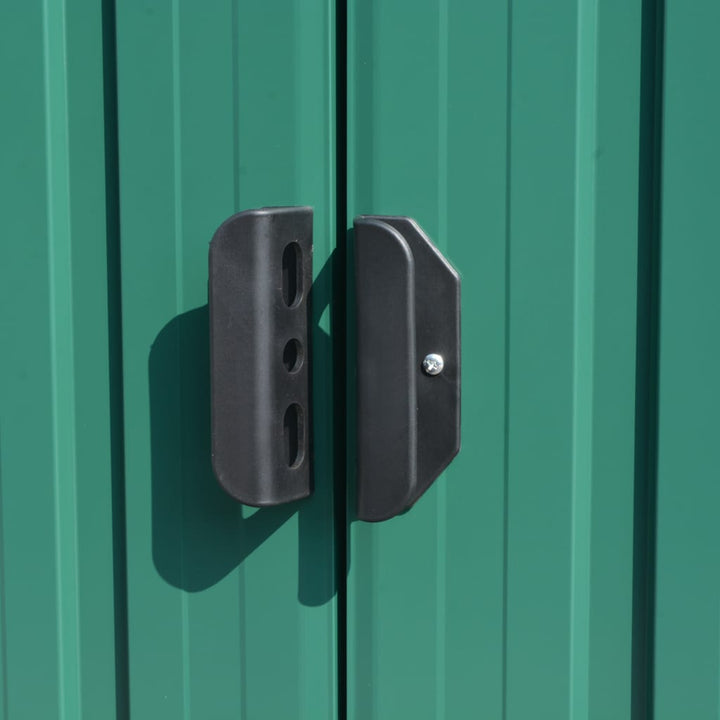 vidaXL Garden Shed 257x298x178 cm Metal Green
