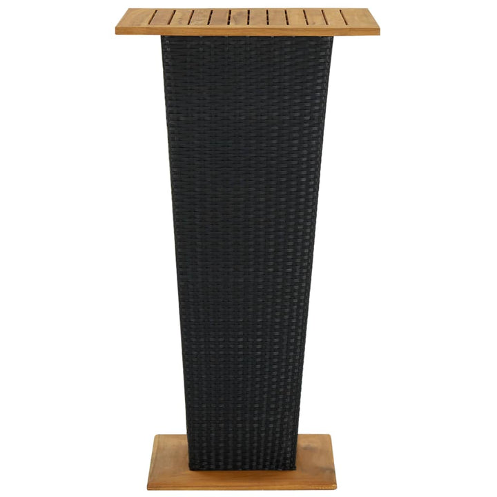 vidaXL 3 Piece Garden Bar Set Black
