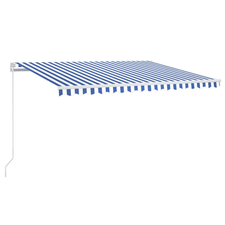 vidaXL Manual Retractable Awning with LED Burgundy 300x250 cm