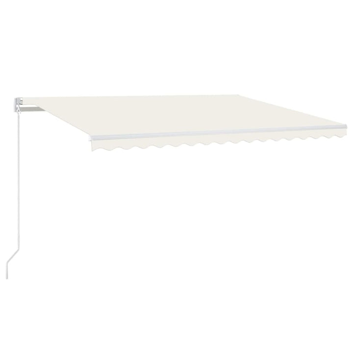 vidaXL Manual Retractable Awning with LED Burgundy 300x250 cm