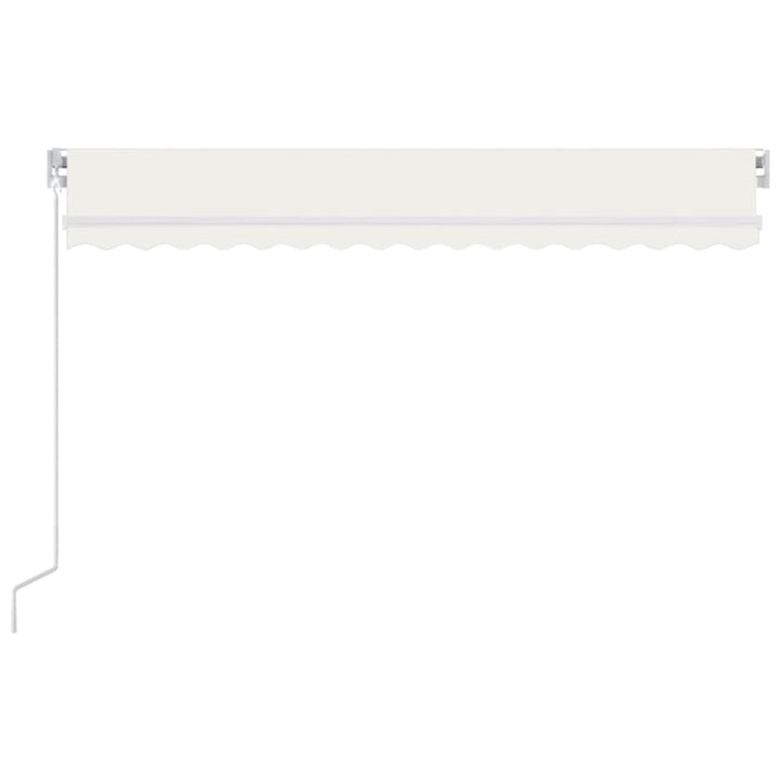 vidaXL Manual Retractable Awning with LED Burgundy 300x250 cm
