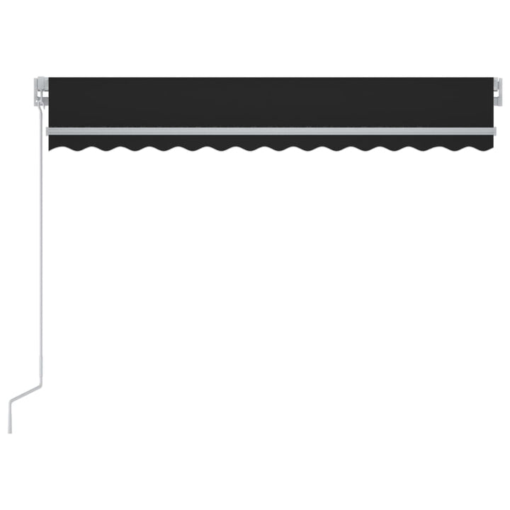vidaXL Manual Retractable Awning with LED Burgundy 300x250 cm