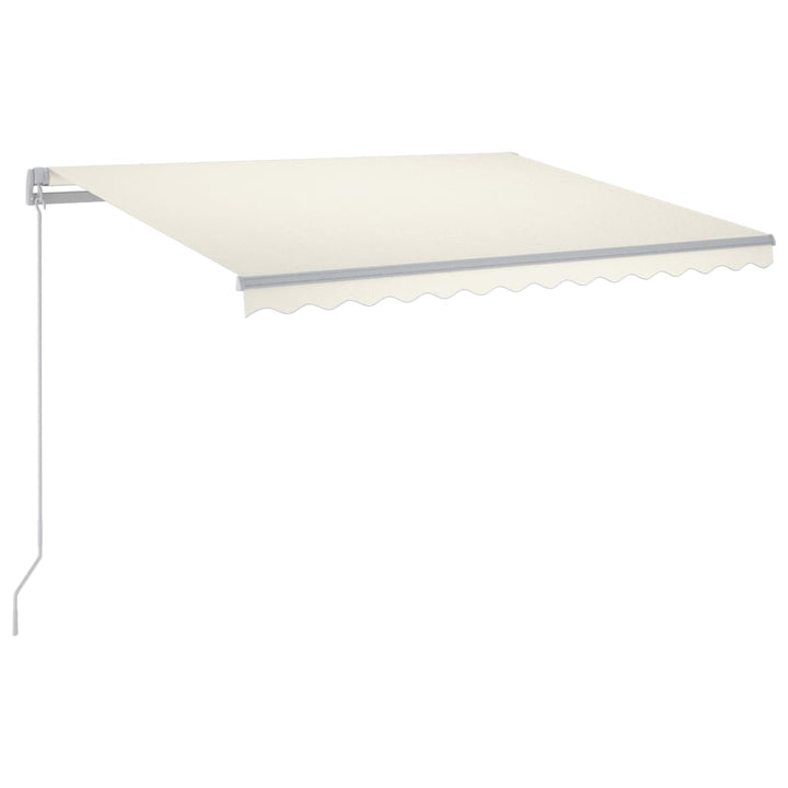 vidaXL Manual Retractable Awning with LED Burgundy 300x250 cm