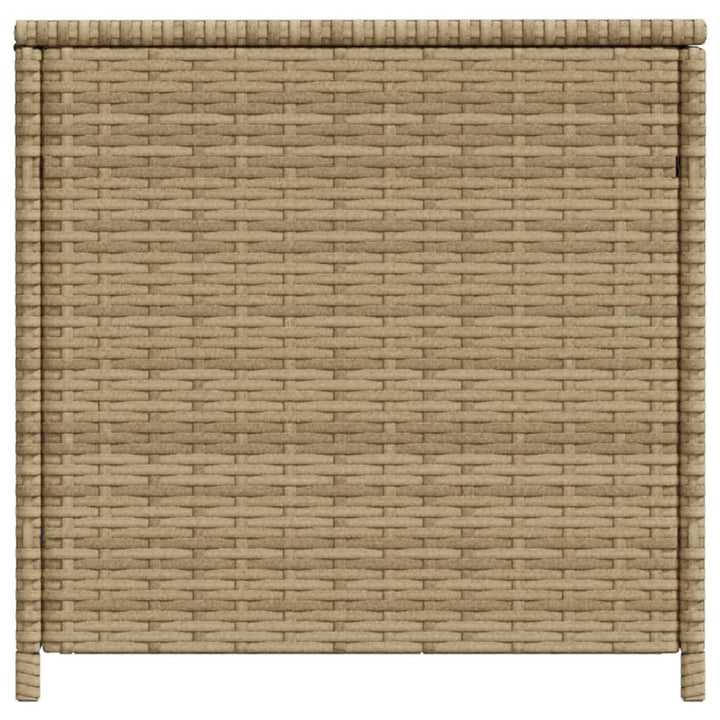 vidaXL Garden Storage Box Poly Rattan 200x50x60 cm Black