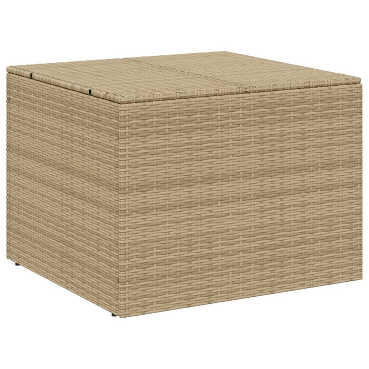 vidaXL Garden Storage Box Poly Rattan 200x50x60 cm Black