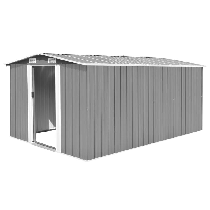 vidaXL Garden Shed 257x298x178 cm Metal Green