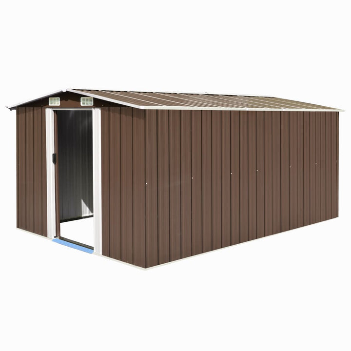 vidaXL Garden Shed 257x298x178 cm Metal Green