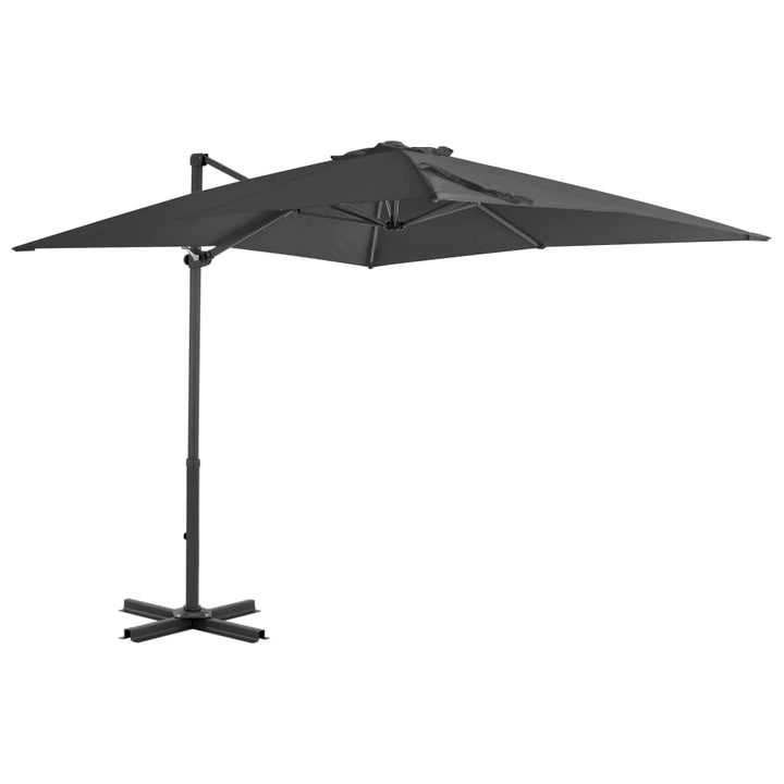 vidaXL Outdoor Umbrella with Portable Base Green