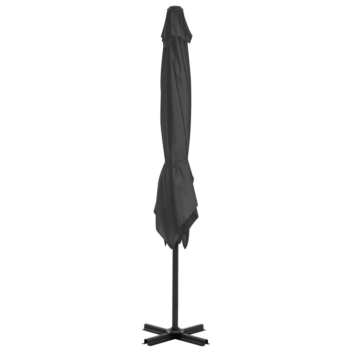 vidaXL Outdoor Umbrella with Portable Base Green
