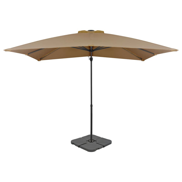 vidaXL Outdoor Umbrella with Portable Base Green