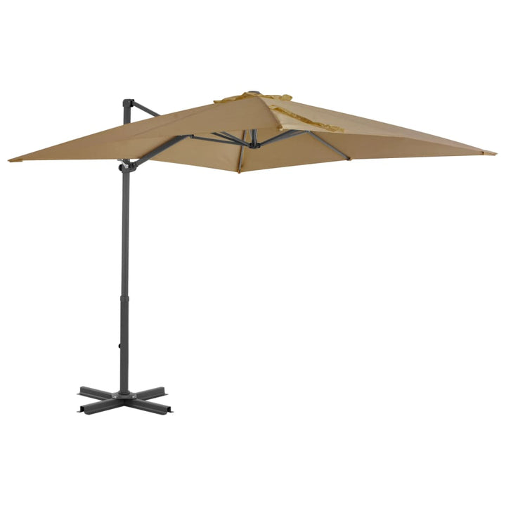 vidaXL Outdoor Umbrella with Portable Base Green