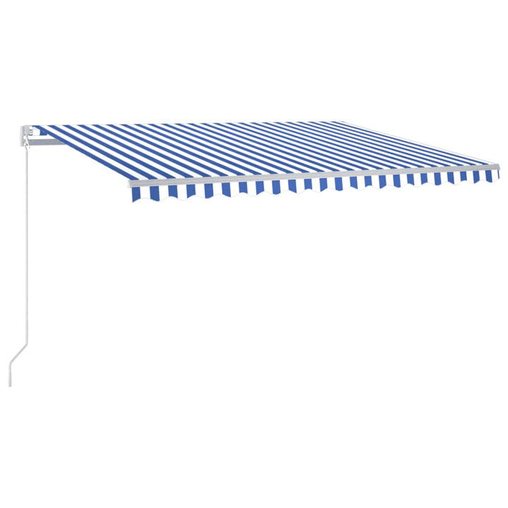 vidaXL Manual Retractable Awning with LED Burgundy 300x250 cm