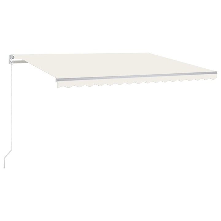 vidaXL Manual Retractable Awning with LED Burgundy 300x250 cm
