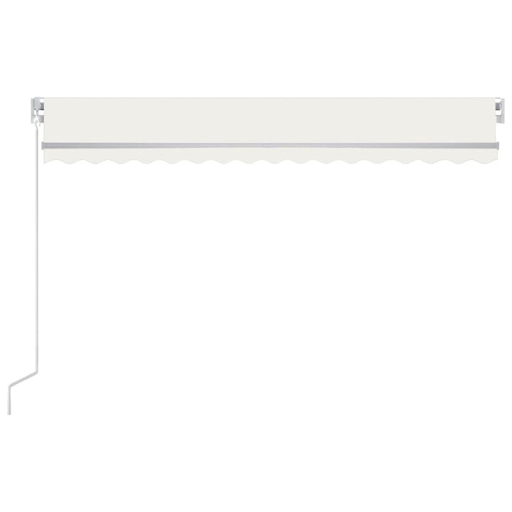 vidaXL Manual Retractable Awning with LED Burgundy 300x250 cm