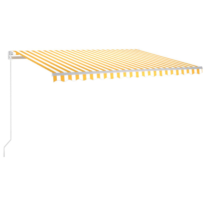 vidaXL Manual Retractable Awning with LED Burgundy 300x250 cm