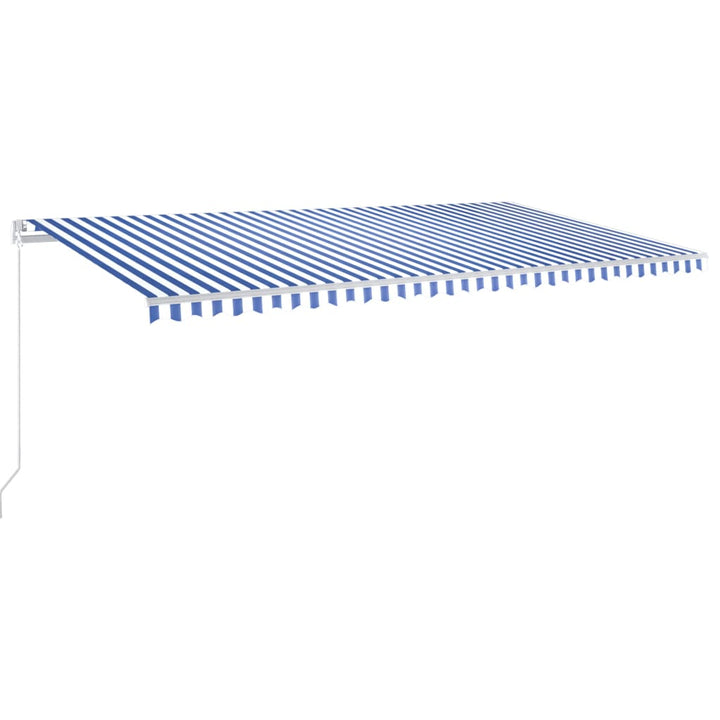 vidaXL Manual Retractable Awning with LED Burgundy 300x250 cm