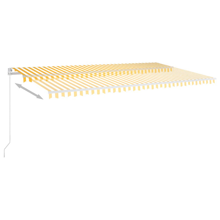 vidaXL Manual Retractable Awning with LED Burgundy 300x250 cm