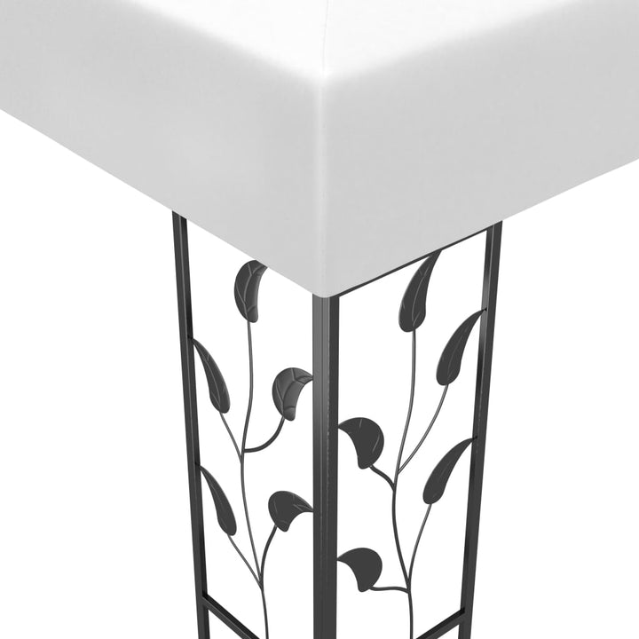 vidaXL Gazebo with LED String Lights 3x3 m Anthracite