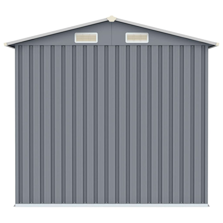 vidaXL Garden Shed Green 205x129x183 cm Galvanised Steel
