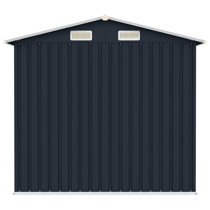 vidaXL Garden Shed Green 205x129x183 cm Galvanised Steel