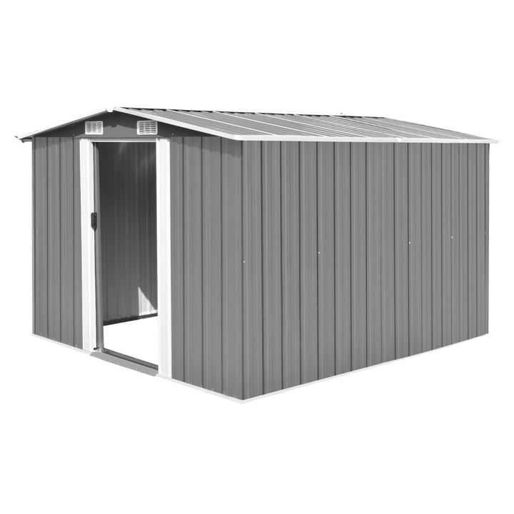 vidaXL Garden Shed 257x298x178 cm Metal Green