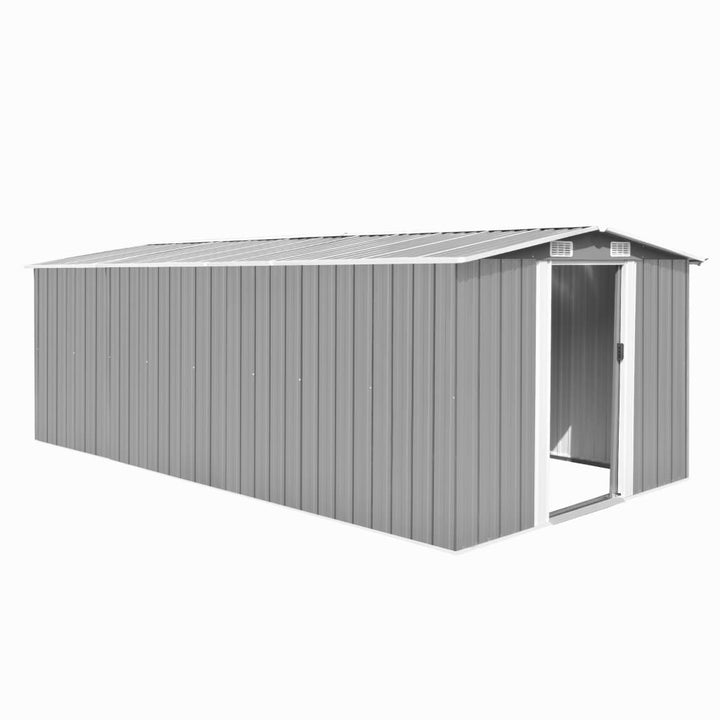 vidaXL Garden Shed 257x298x178 cm Metal Green