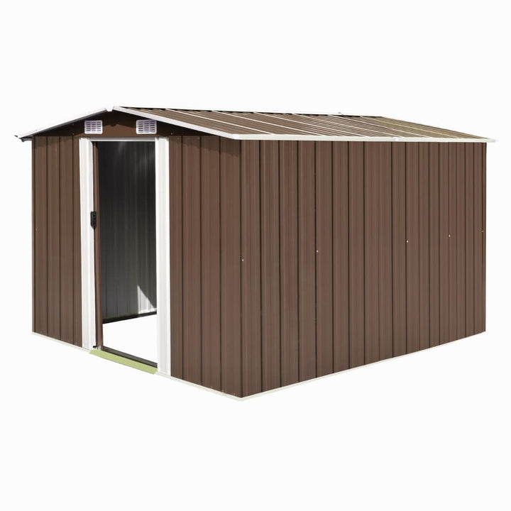 vidaXL Garden Shed 257x298x178 cm Metal Green
