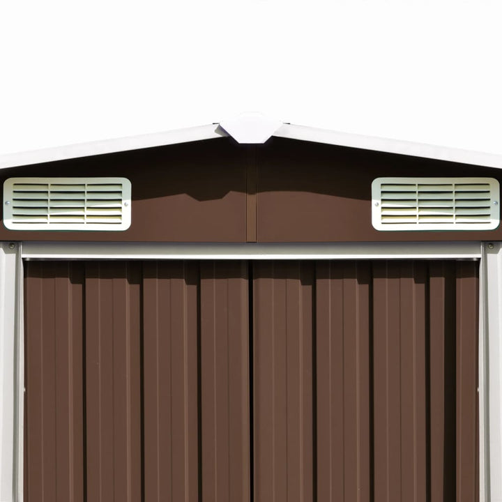 vidaXL Garden Shed 257x298x178 cm Metal Green