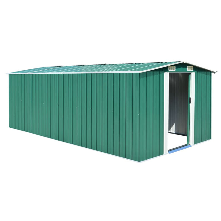 vidaXL Garden Shed 257x298x178 cm Metal Green