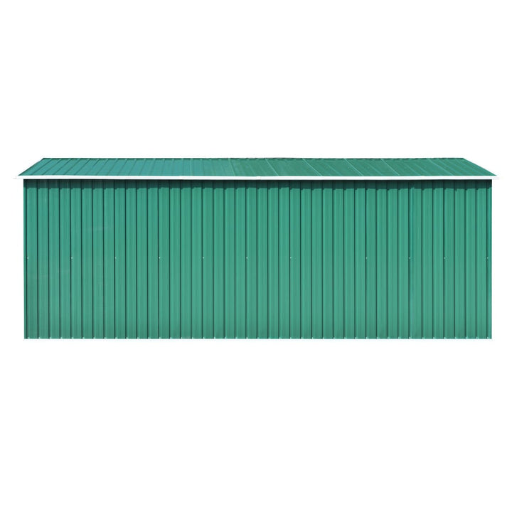 vidaXL Garden Shed 257x298x178 cm Metal Green