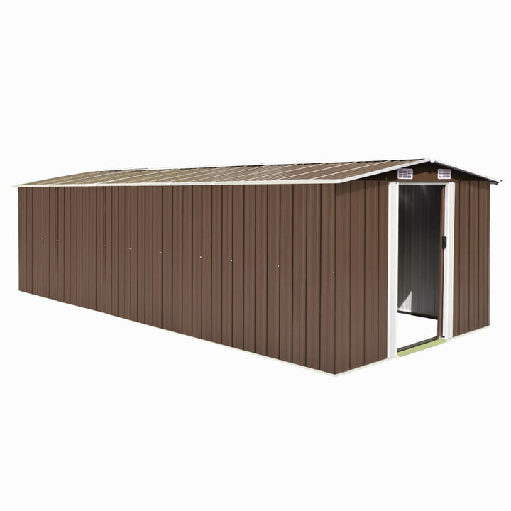 vidaXL Garden Shed 257x298x178 cm Metal Green