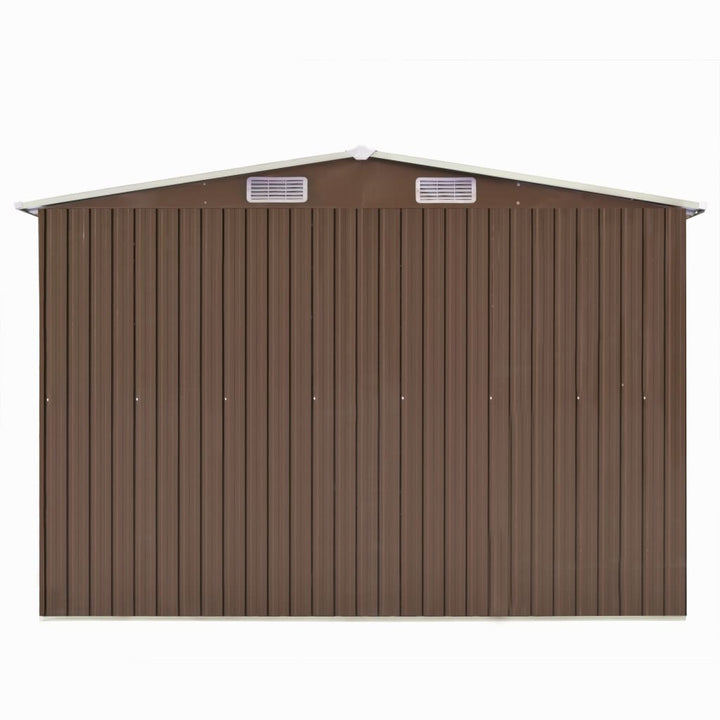 vidaXL Garden Shed 257x298x178 cm Metal Green