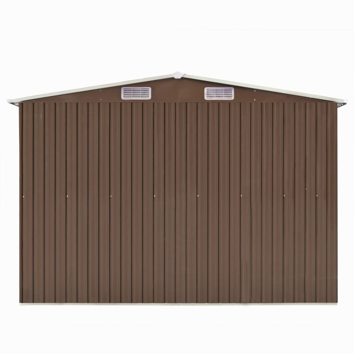 vidaXL Garden Shed 257x298x178 cm Metal Green
