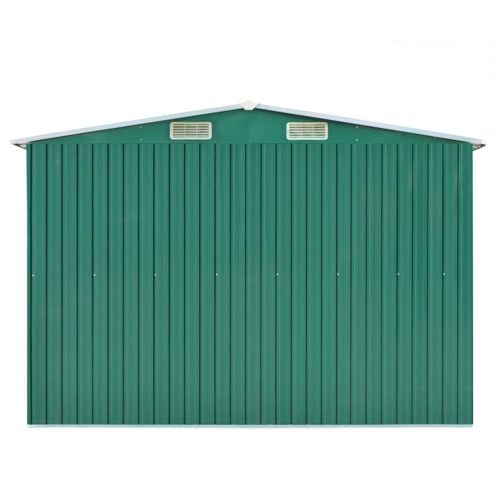 vidaXL Garden Shed 257x298x178 cm Metal Green