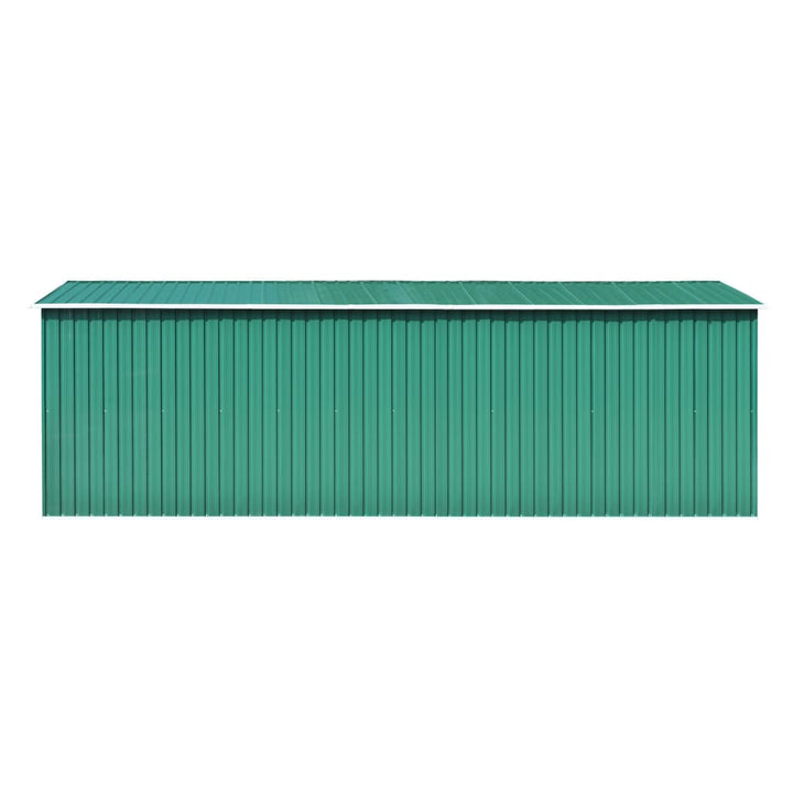 vidaXL Garden Shed 257x298x178 cm Metal Green