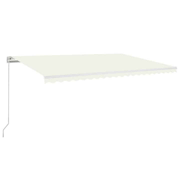 vidaXL Manual Retractable Awning with LED Burgundy 300x250 cm