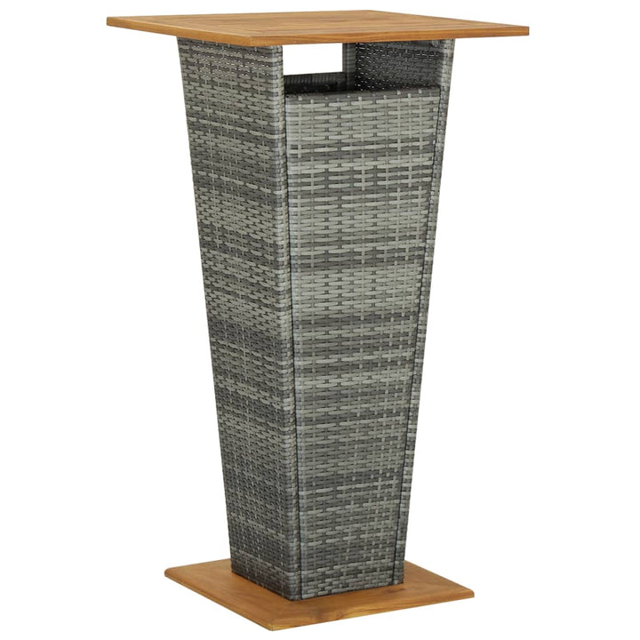 vidaXL 3 Piece Garden Bar Set Black