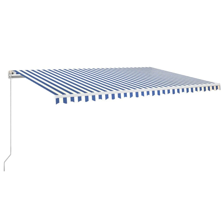 vidaXL Manual Retractable Awning with LED Burgundy 300x250 cm