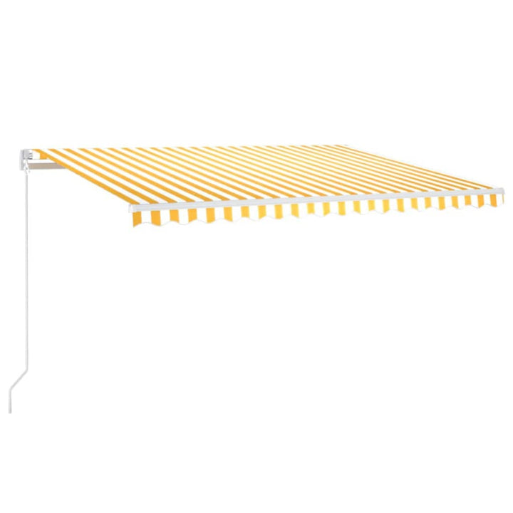 vidaXL Manual Retractable Awning with LED Burgundy 300x250 cm