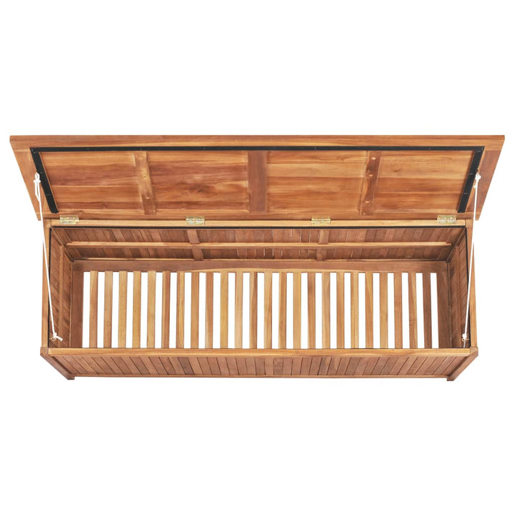 vidaXL Garden Storage Box 120x50x58 cm Solid Teak Wood