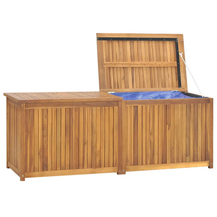 vidaXL Garden Storage Box 120x50x58 cm Solid Teak Wood