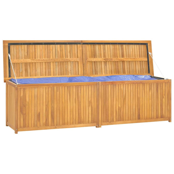 vidaXL Garden Storage Box 120x50x58 cm Solid Teak Wood
