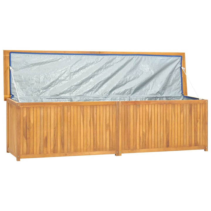 vidaXL Garden Storage Box 120x50x58 cm Solid Teak Wood