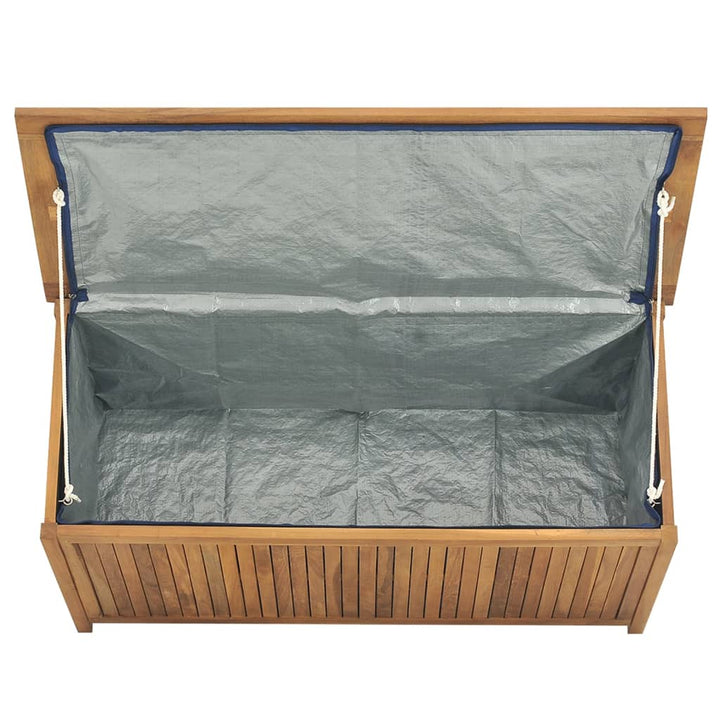 vidaXL Garden Storage Box 120x50x58 cm Solid Teak Wood