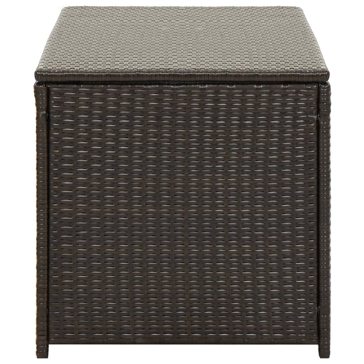 vidaXL Garden Storage Box Poly Rattan 200x50x60 cm Black