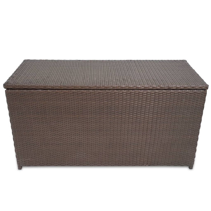 vidaXL Garden Storage Box Grey 120x50x60 cm Poly Rattan