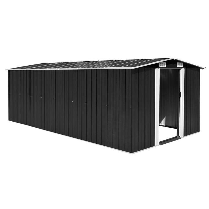 vidaXL Garden Shed 257x298x178 cm Metal Green