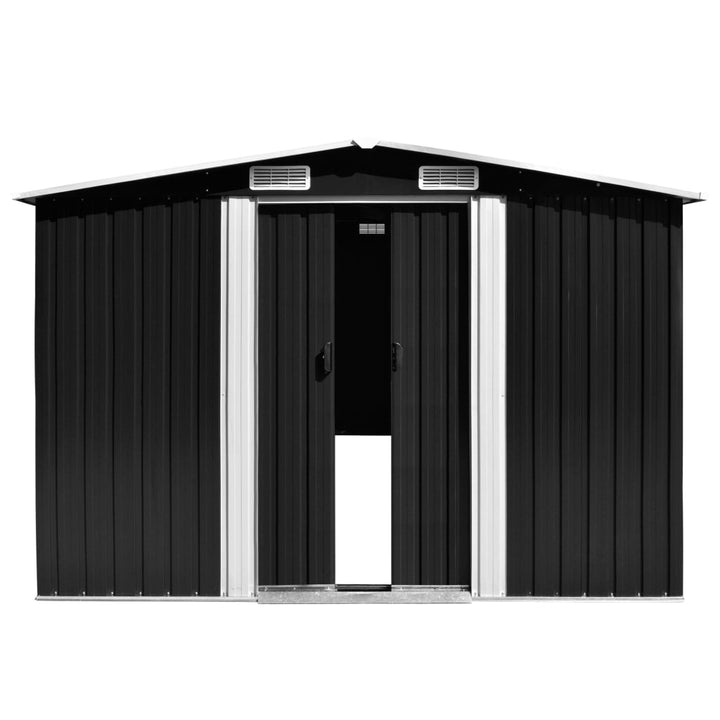 vidaXL Garden Shed 257x298x178 cm Metal Green