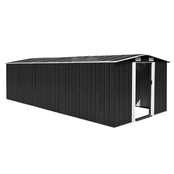 vidaXL Garden Shed 257x298x178 cm Metal Green