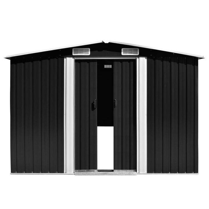 vidaXL Garden Shed 257x298x178 cm Metal Green